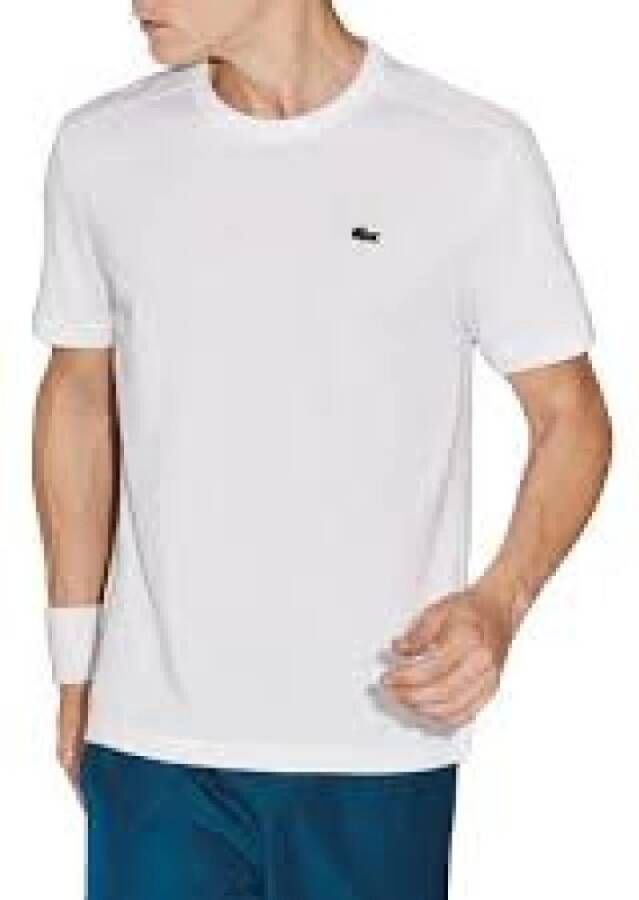 Lacoste Premium Pima Katoenen T-Shirt Wit Heren