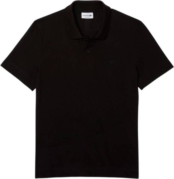 Lacoste Regular Fit Katoenen Piqué T-Shirts Zwart Heren