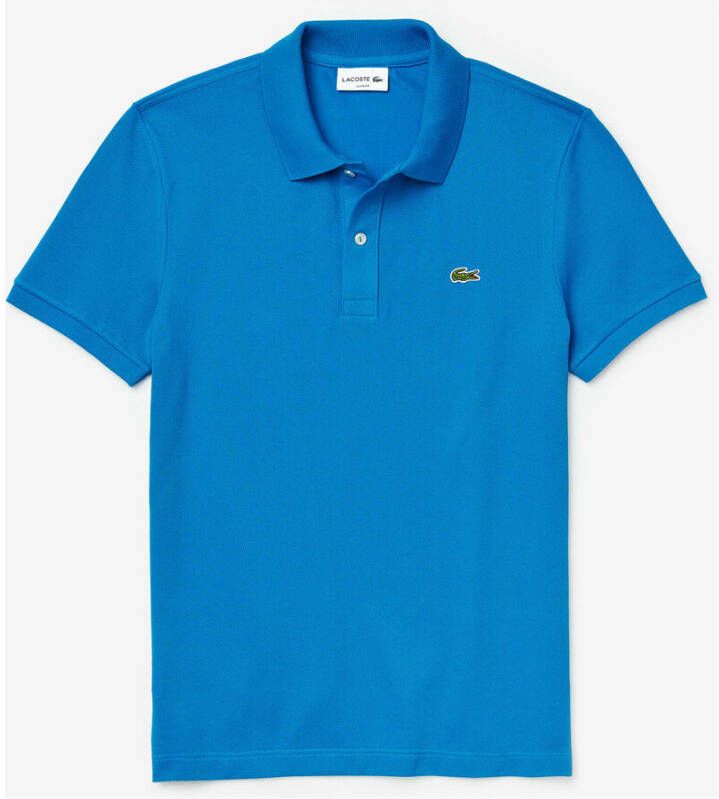 Lacoste Ricked cutting Polo in Petit Piqué Blauw Heren