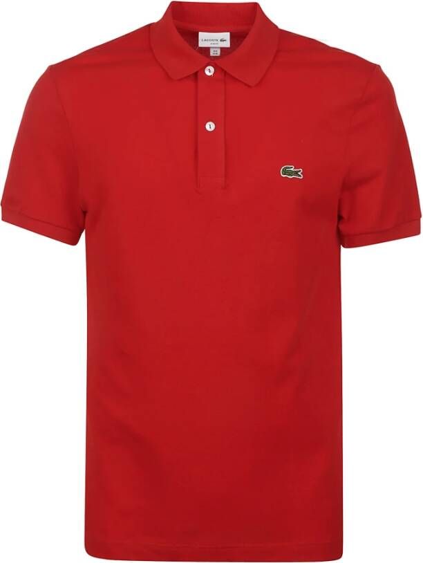 Lacoste Polo Shirt Helder Rood Red Heren