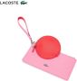 Lacoste Ronde portemonnee met ritssluiting en polsbandje Roze Dames - Thumbnail 1
