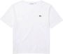 Lacoste Witte T-shirt met krokodillenlogo White Dames - Thumbnail 3
