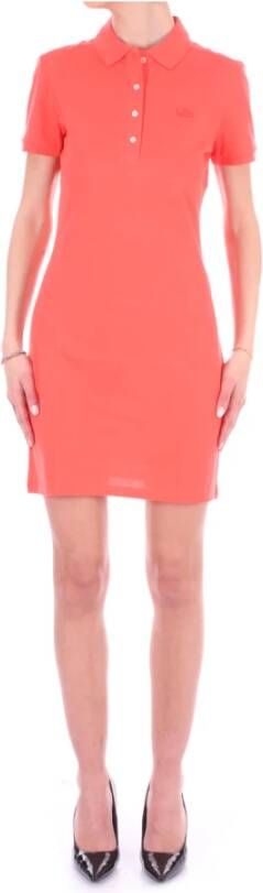 Lacoste Short Dresses Oranje Dames