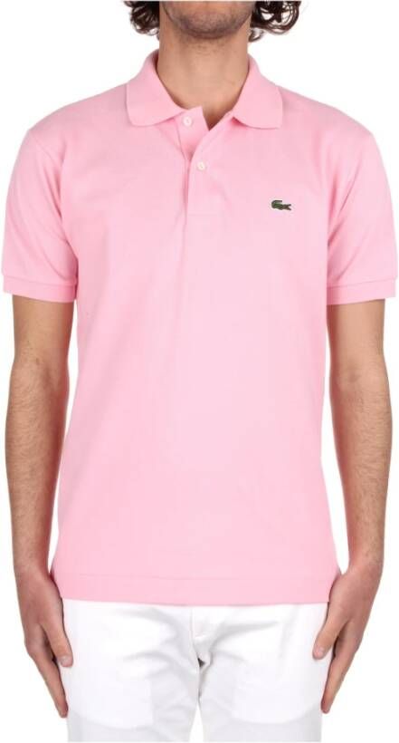 Lacoste Short sleeve shirt 1212 Roze Heren