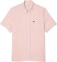 Lacoste Short Sleeve Shirts Roze Heren - Thumbnail 1