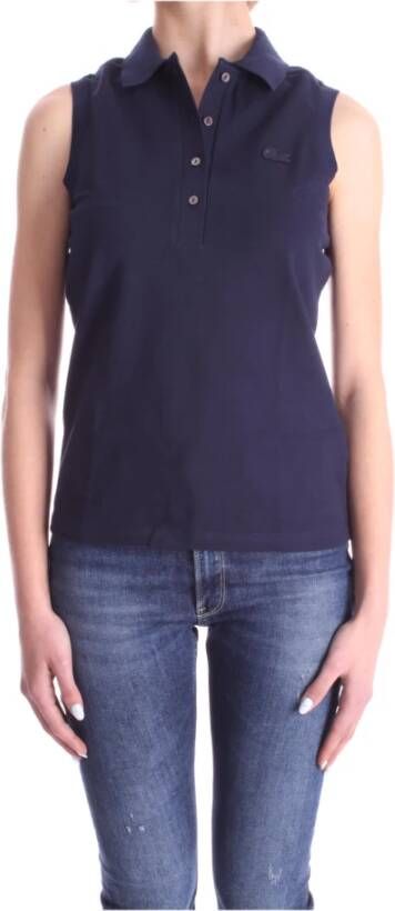 Lacoste Sleeveless Tops Blauw Dames