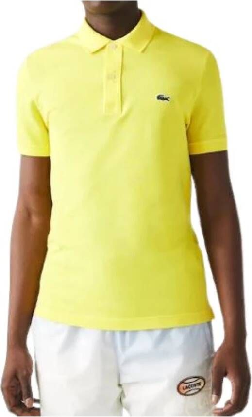 Lacoste Slim Fit Polo Shirt Yellow Heren