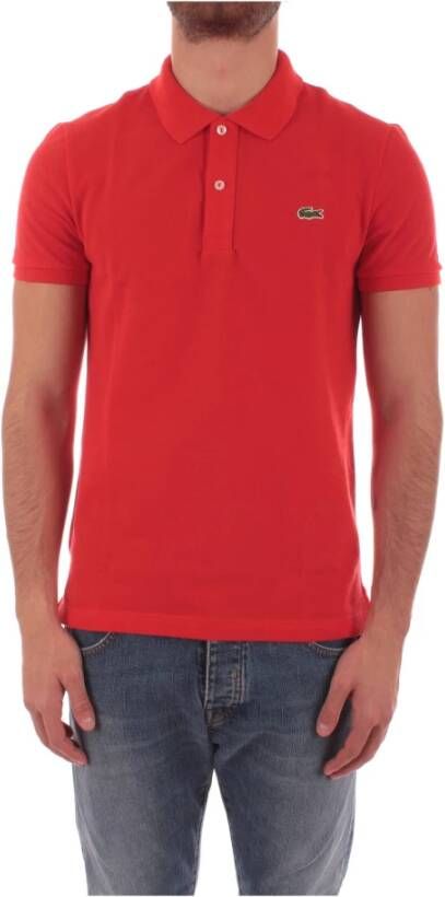 Lacoste Slim Fit Polo Shirt Rood Heren