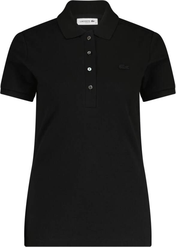 Lacoste Slim-Fit Polo Shirt Zwart Dames