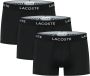 Lacoste 3 Pack Boxershorts 5H9623 031 Black Heren - Thumbnail 1
