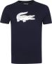 Lacoste Katoenen T-shirt met korte mouwen Bedrukt Blue Heren - Thumbnail 2