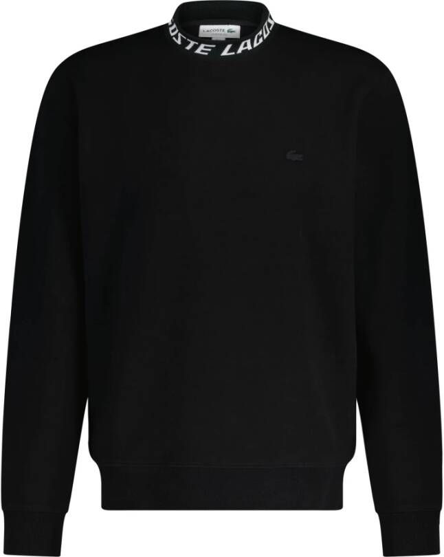 Lacoste Sportieve Logo Sweatshirt Zwart Heren