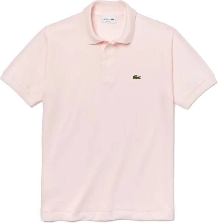 Lacoste Stijlvolle Heren Polo Shirt Roze Heren