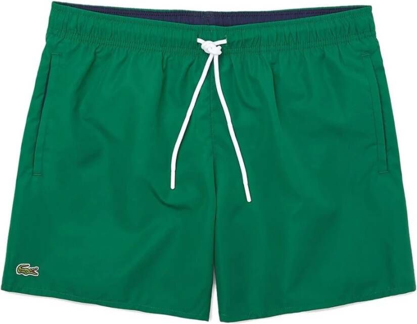 LACOSTE Heren Zwembroeken 1hm1 Men's Swimming Trunks 1121 Groen - Foto 4