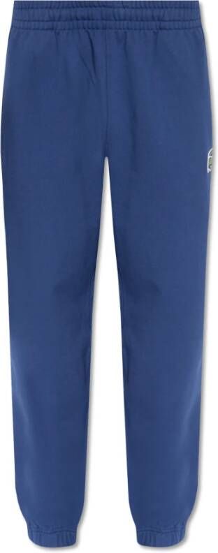 Lacoste Sweatpants met patch Blauw Heren