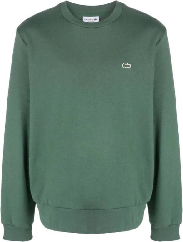 Lacoste Sweatshirt met Lange Mouwen en Logo Patch Groen Heren