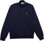 Lacoste Navyblauwe Katoenen Sweatshirt met Hoge Kraag en Ritssluiting Blauw Heren - Thumbnail 2