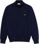 Lacoste Blauwe Katoenen Zip Sweater Blue Heren - Thumbnail 1