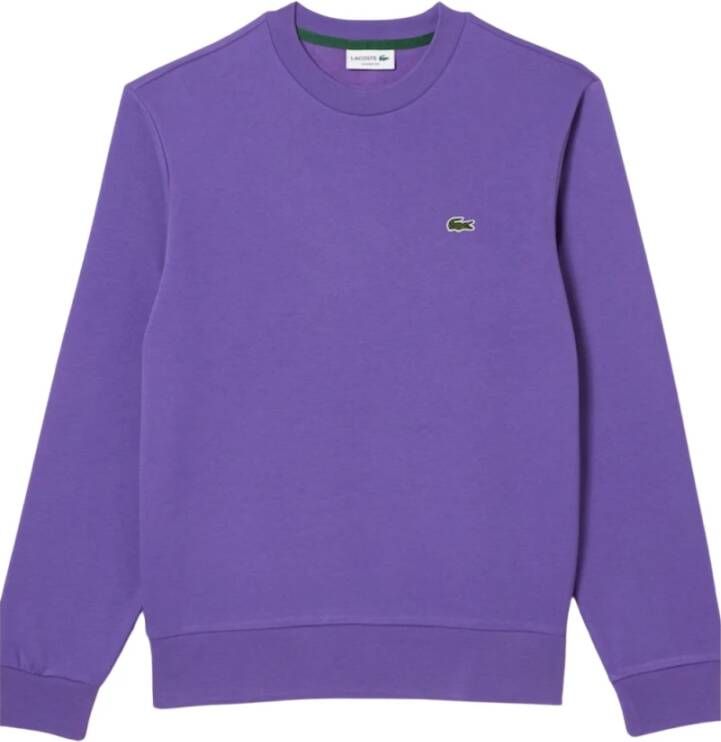 Lacoste Heren Sweatshirt Jogger van geborsteld biologisch katoen Purple Heren