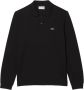 LACOSTE Heren Polo's & T-shirts 1hp2 Men Long Sleeved Best Polo Zwart - Thumbnail 3