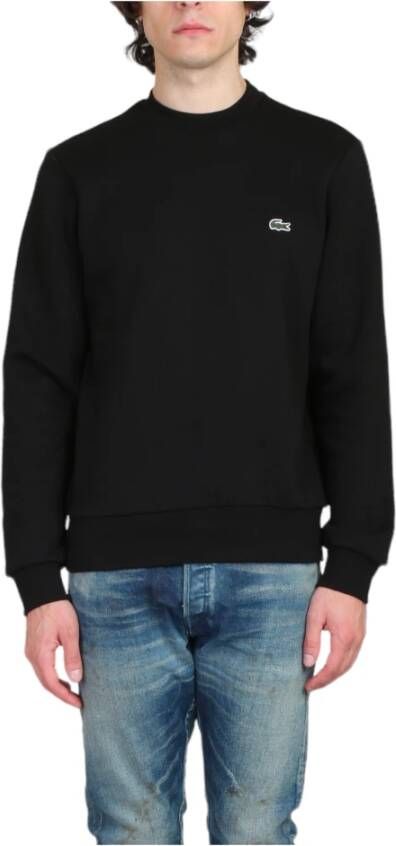 Lacoste Klassieke Croc Embro Sweatshirt Zwart Heren