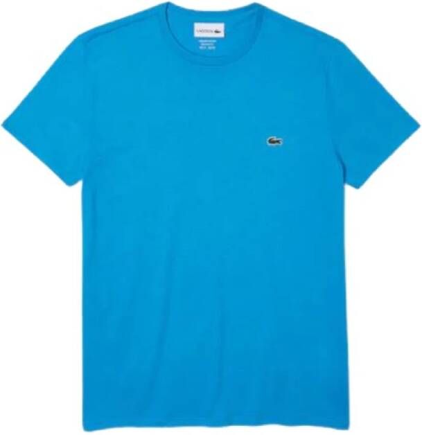 Lacoste T-Shirt Cotone Pima Blauw Heren