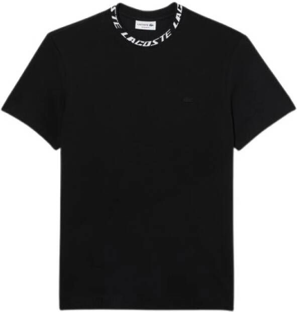 Lacoste T-Shirt Klassieke Stijl Zwart Heren
