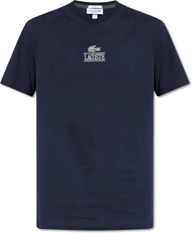 Lacoste T-shirt met logo Blauw