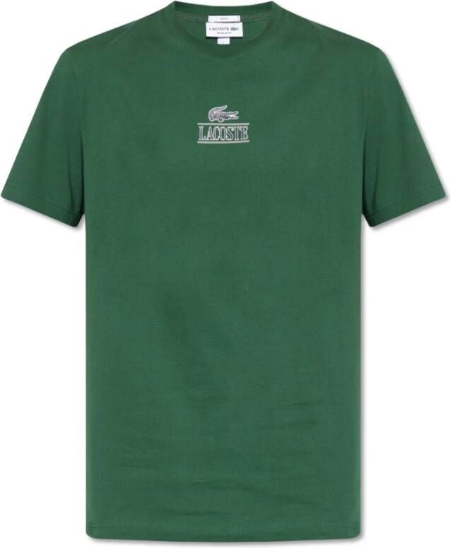 Lacoste T-shirt met logo Groen