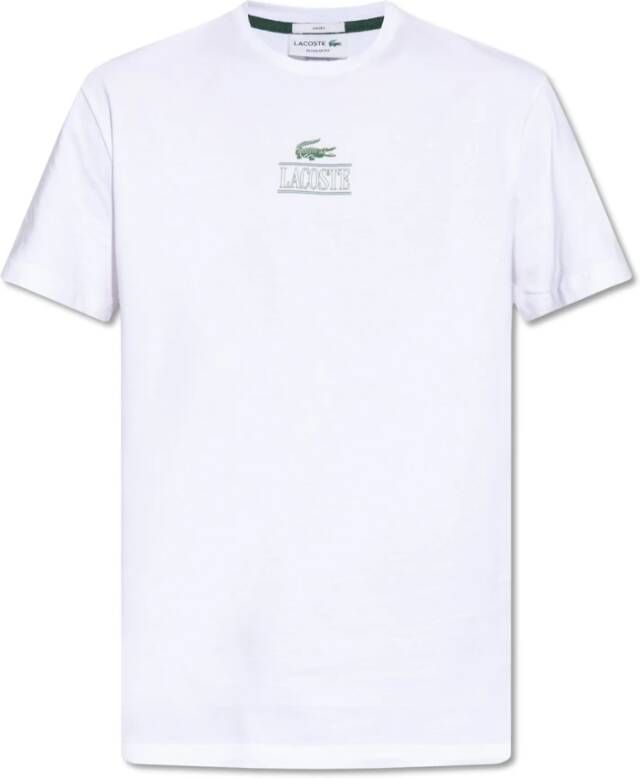 Lacoste T-shirt met logo Wit Heren