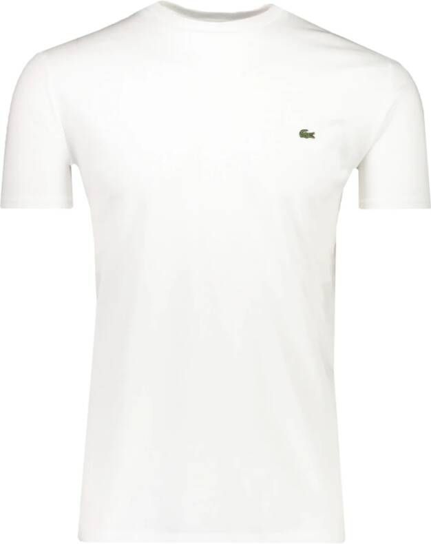 Lacoste Witte T-shirts en Polos met geborduurd logo White Heren - Foto 19