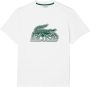 Lacoste T-shirt met labelprint - Thumbnail 1