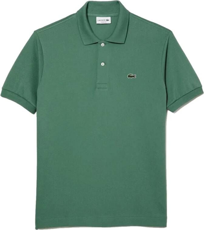 Lacoste Groene Katoenen Logo Polo voor Mannen Green Heren
