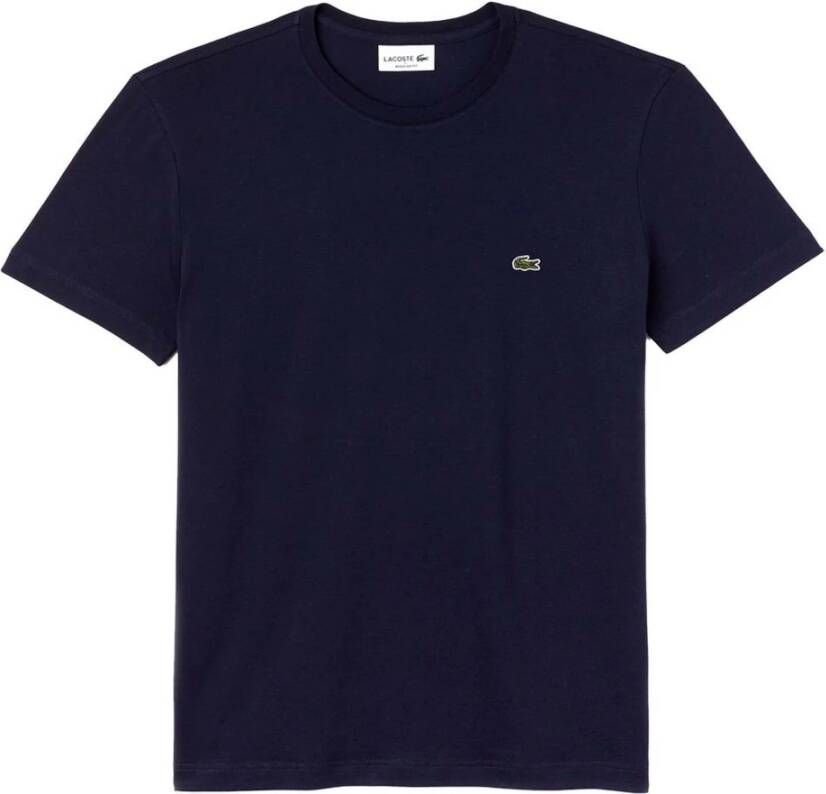 Lacoste Short Sleeved Crew Neck T-shirts Kleding marine maat: M beschikbare maaten:S M - Foto 17