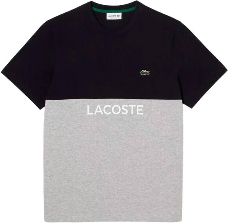 Lacoste T-shirt met logopatch model 'COLOUR BLOCK'