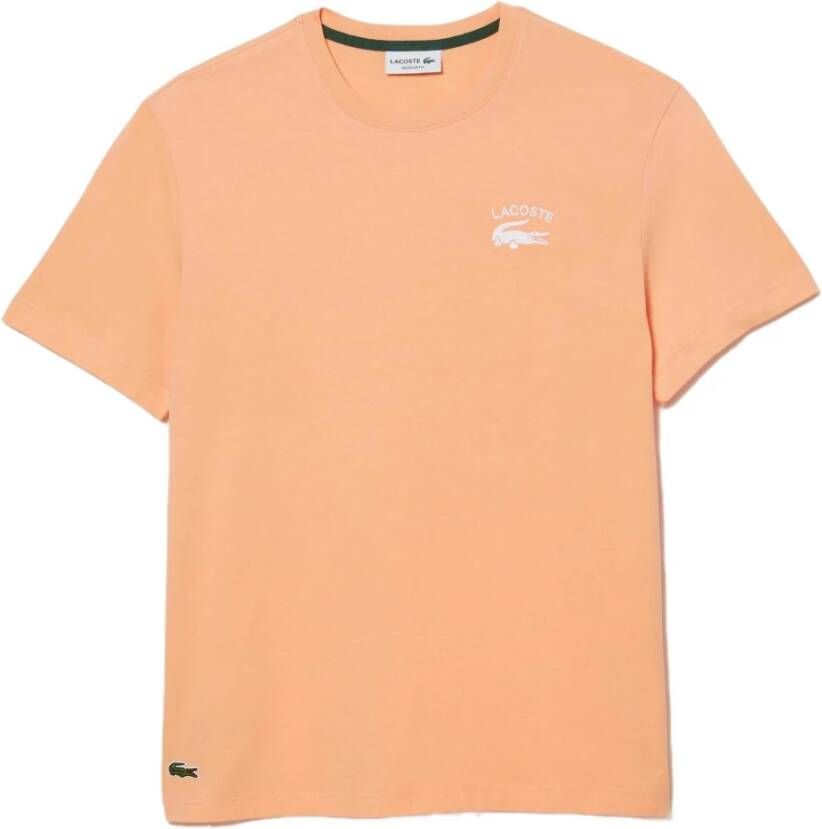 Lacoste T-Shirts Oranje Heren