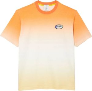 Lacoste T-shirts Oranje Heren