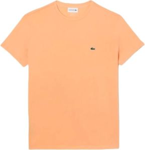 Lacoste T-Shirts Oranje Heren