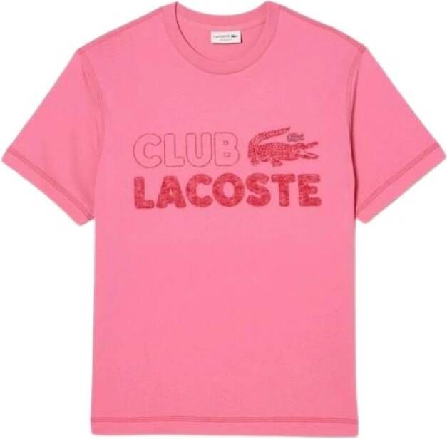 Lacoste Roze Vintage T-Shirt Th5440 Pink