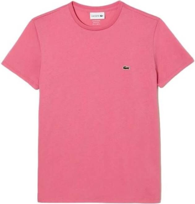 Lacoste T-Shirts Roze Heren