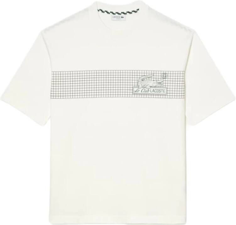 Lacoste Ruimvallend Heren T-Shirt Th5590 White Heren