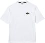Lacoste Witte Krokodil T-shirt voor Mannen en Vrouwen Wit Heren - Thumbnail 1