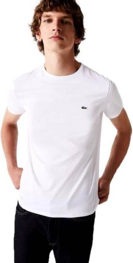 Lacoste T-Shirts Wit Heren