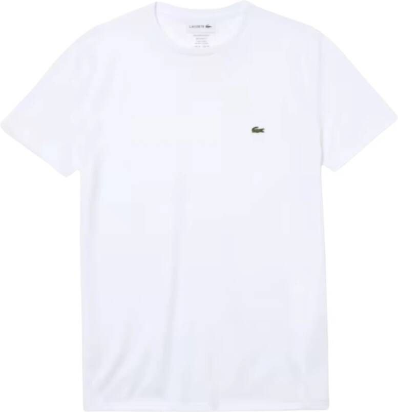 Lacoste Witte T-shirts en Polos met geborduurd logo White Heren - Foto 6