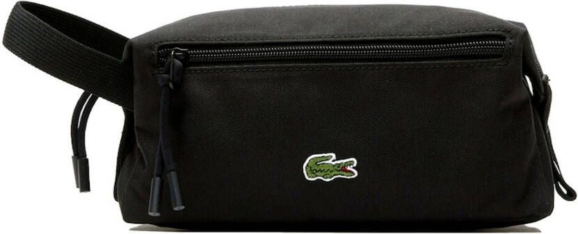 Lacoste Toilettas met labelpatch model 'Toilet Kit'