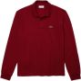 Lacoste Klassiek Poloshirt met Lange Mouwen Red Heren - Thumbnail 1