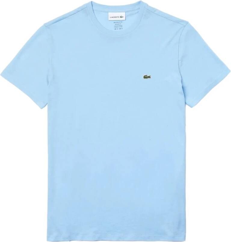 LACOSTE Heren Polo's & T-shirts 1ht1 Men's Tee-shirt 1121 Lichtblauw - Foto 4