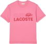 Lacoste Vintage Rose Casual T-shirt Roze Heren - Thumbnail 2