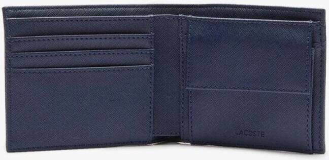 Lacoste Klassieke Marineblauwe Kaarthouder Portemonnee Blauw Unisex