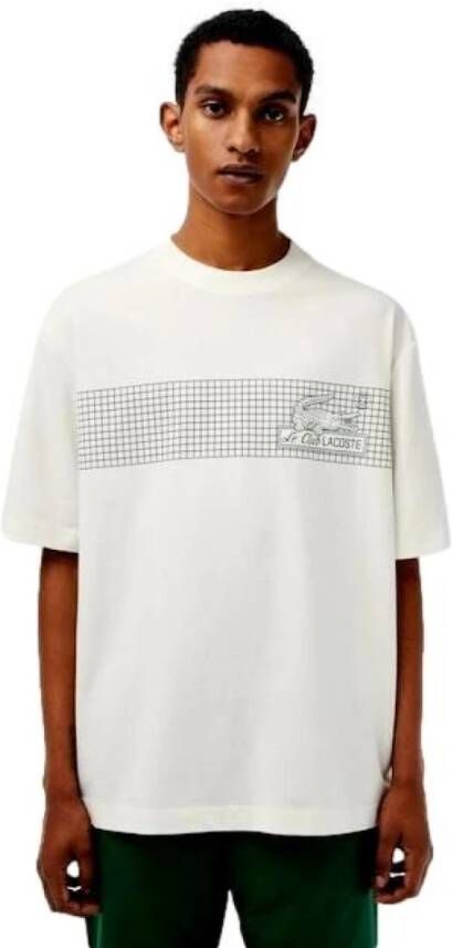 Lacoste Ruimvallend Heren T-Shirt Th5590 White Heren